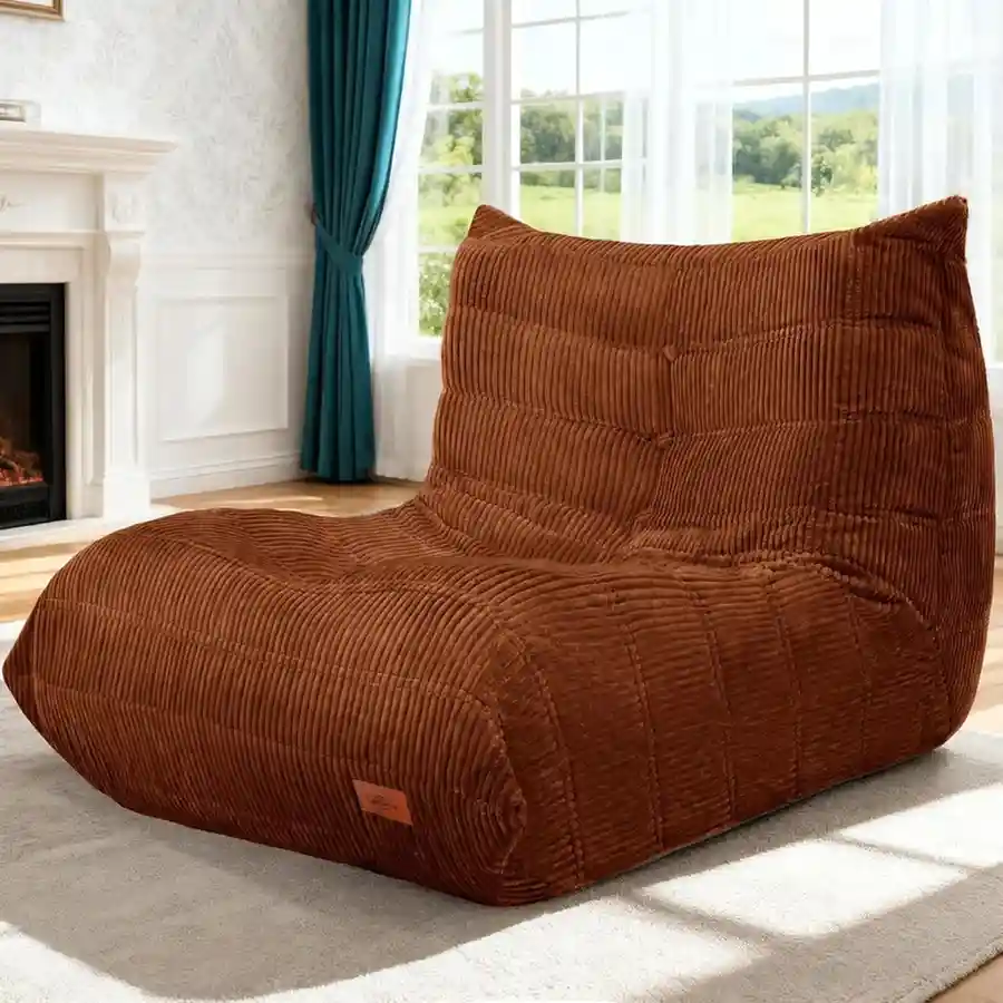 Cansunna Bean Bag Chair,Giant Beanbag Chairs for Adults,Comfy Large Fireside Chair Lazy Sofa