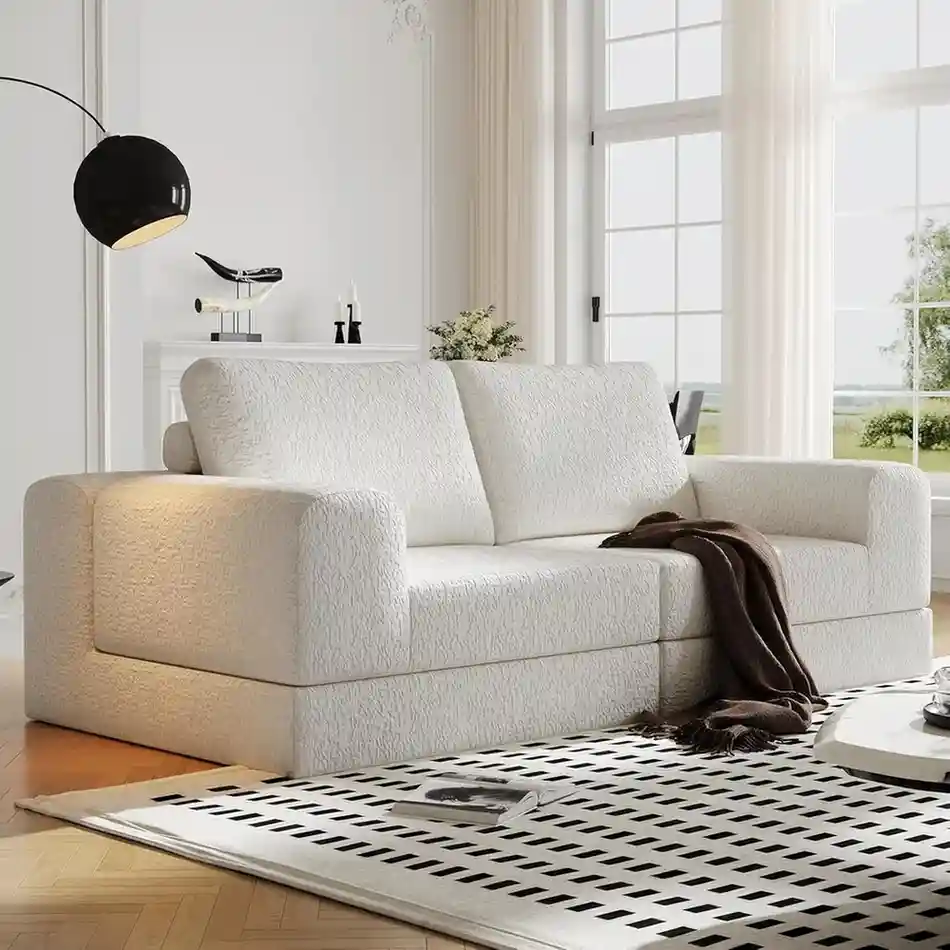 Cloud Modular Sectional Sofa, DIY Combination Modular Couch for Living Room