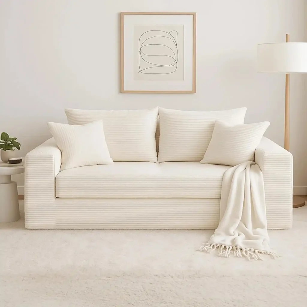 cidludto Convertible Sofa Bed, 3 in 1 Loveseat Folding Couch Bed Foldable